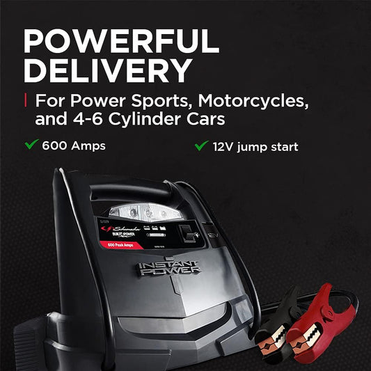 Schumacher SJ1329 600 Amp 12V DC LED Battery Portable Jump Starter