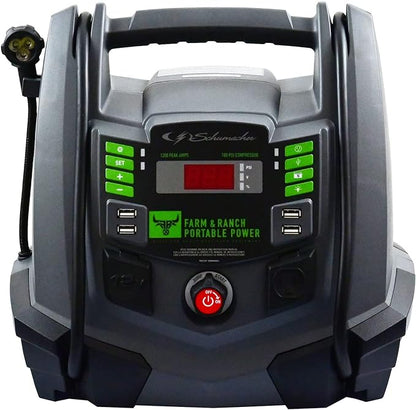 Schumacher FR01337 1200 Amp 12V DC LED Battery Portable Jump Starter