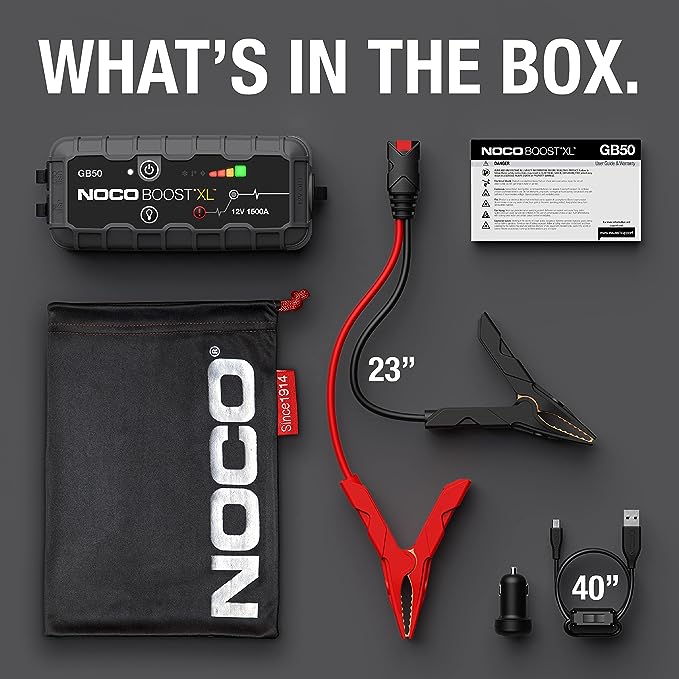 NOCO GB50 1500 Amp 12-Volt UltraSafe Lithium Jump Starter