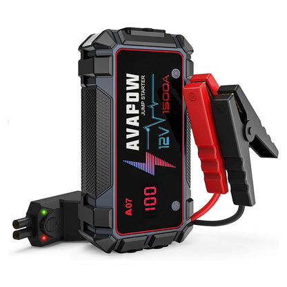 AVAPOW A07 Car Battery Jump Starter 1500A Peak Battery Capacity