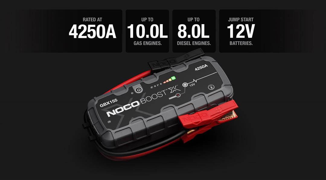 NOCO GBX155 Boost X 4250A 12V UltraSafe Portable Lithium Jump Starter